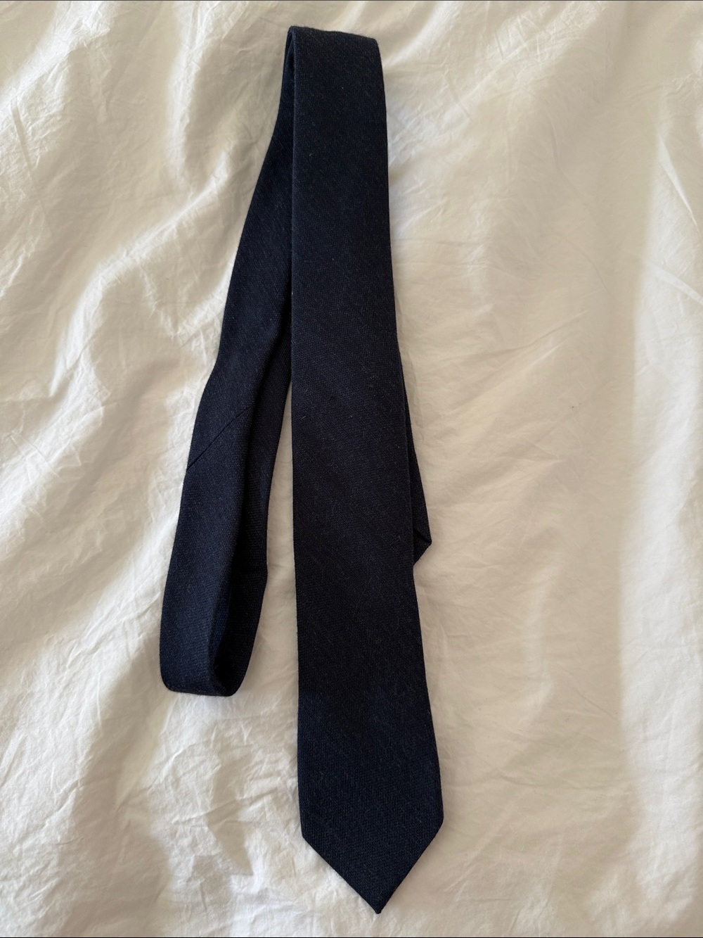 Bar III Navy Solid Men's Tie